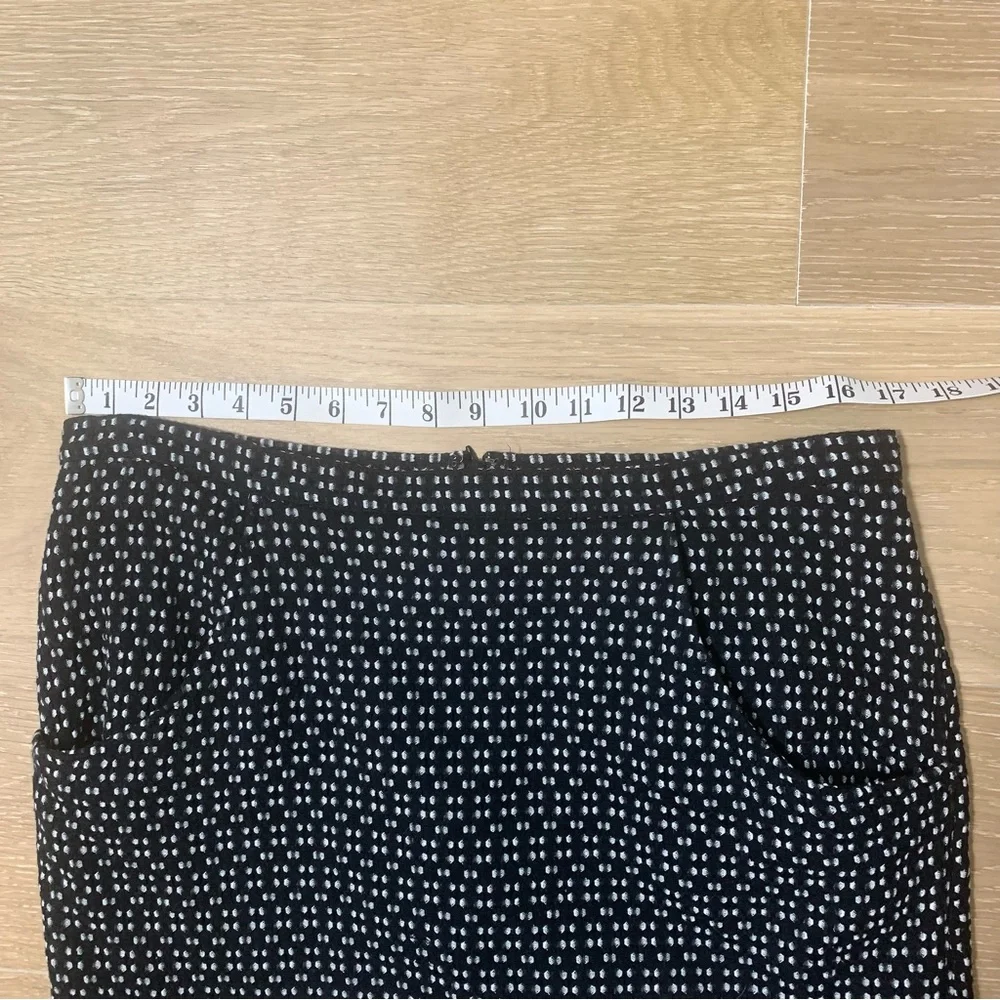 Anne Klein black & white textured pencil skirt